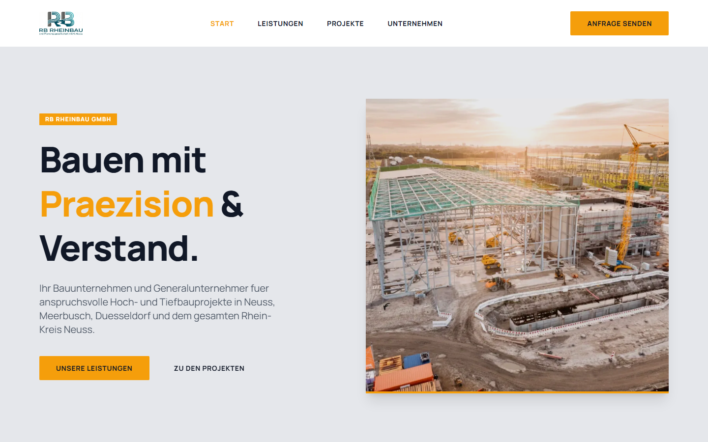 Website Screenshot Rheinbau Planung - rheinbau-planung.com